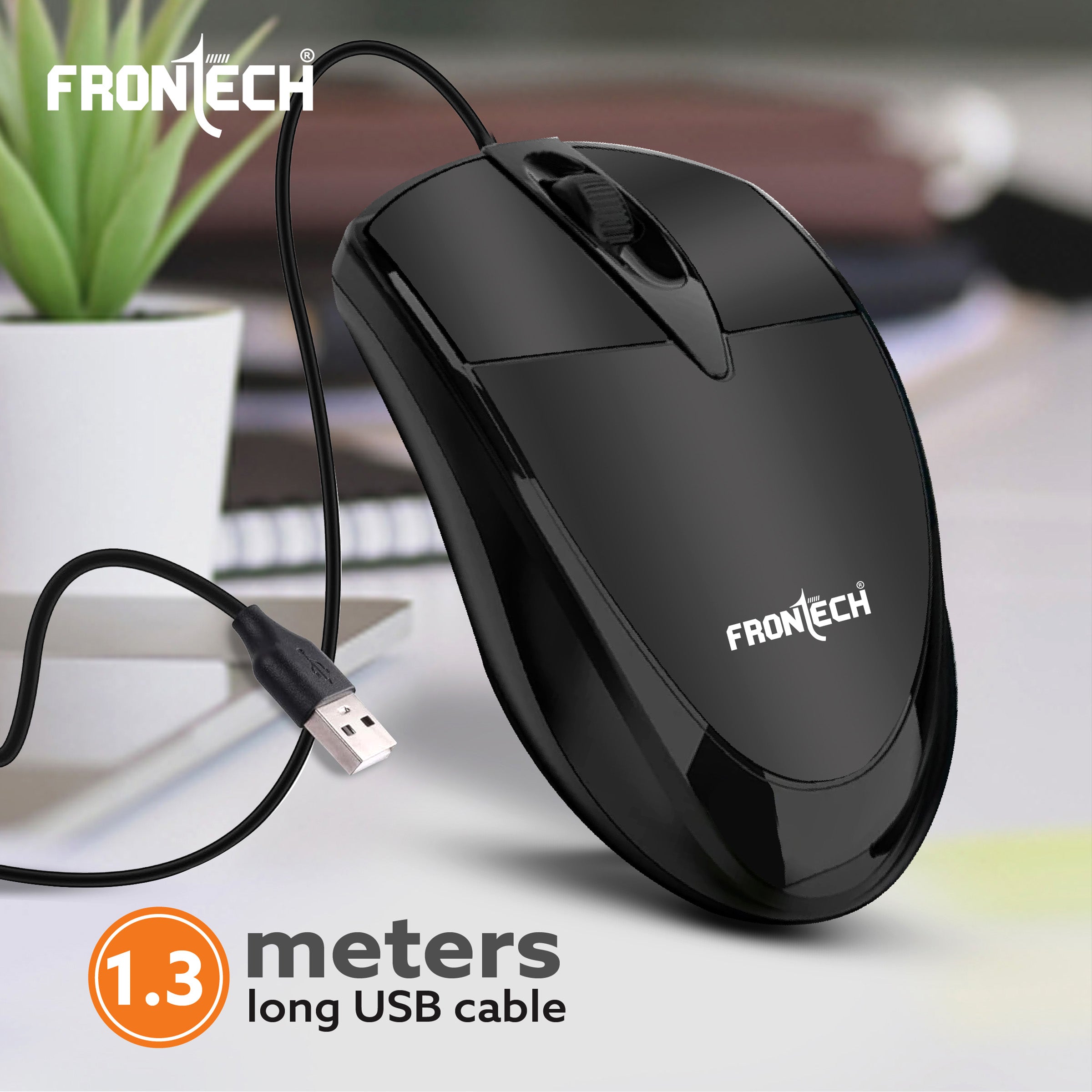 Frontech Premium Wired Optical Mouse 1000 DPI (MS-0047) Frontech Premium Wired Optical Mouse 1000 DPI (MS-0047)